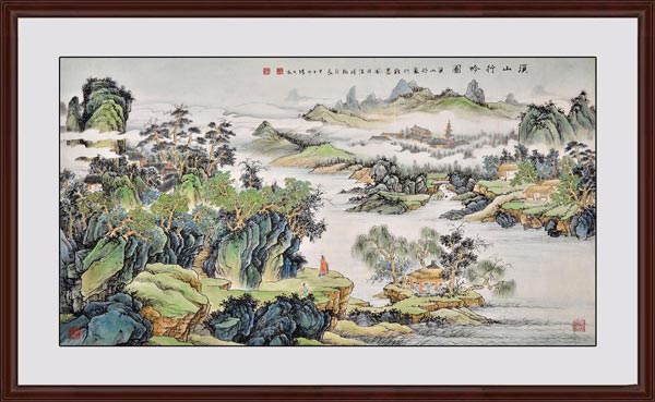 溪山行吟图